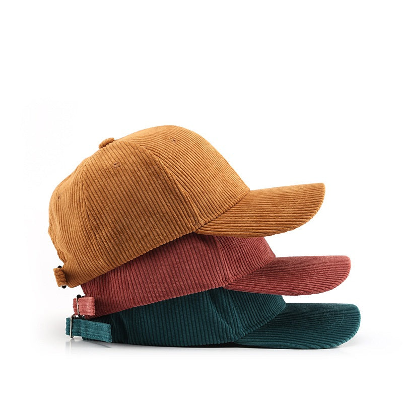 Corduroy cap Warm baseball cap 14 color