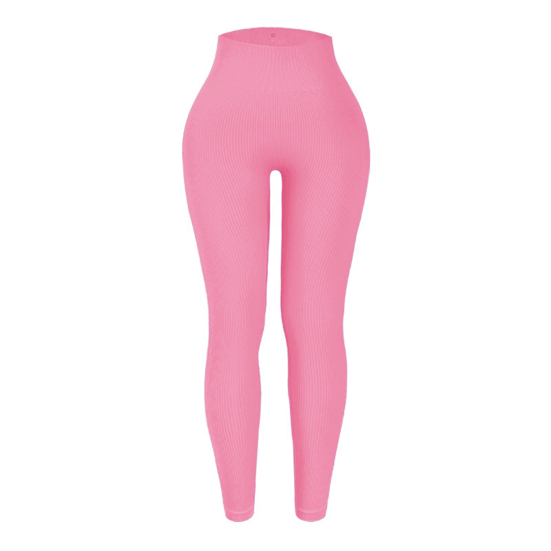 Threaded sport tight pants seamless high wais 14color