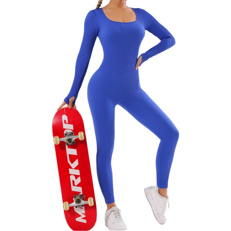 One-piece long sleeve quick dry seamless yoga 7 colors