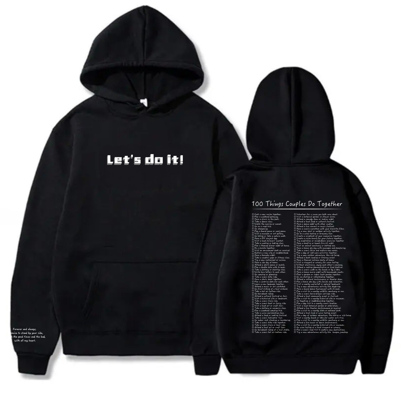 350g pullover casual loose hoodie 100 things