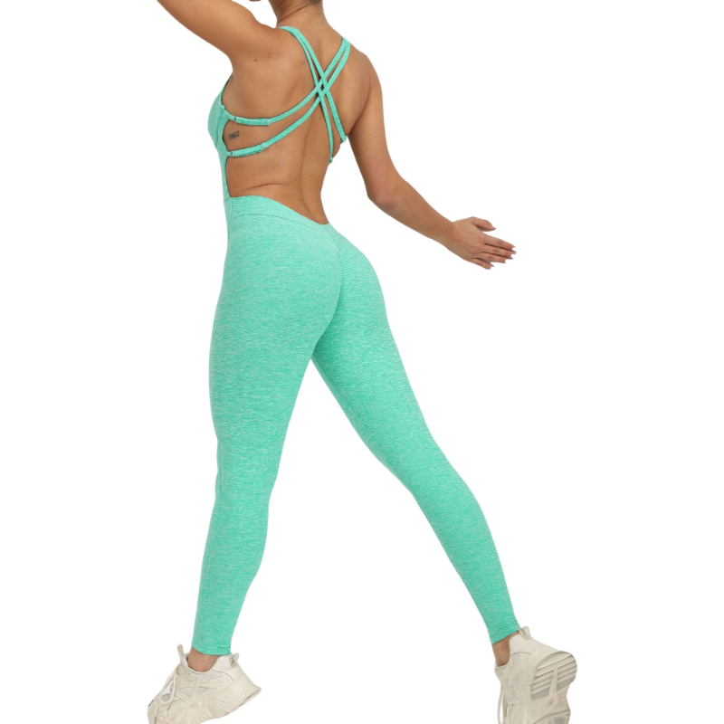 Cross adjustable strap one-piece yoga suit 6colors