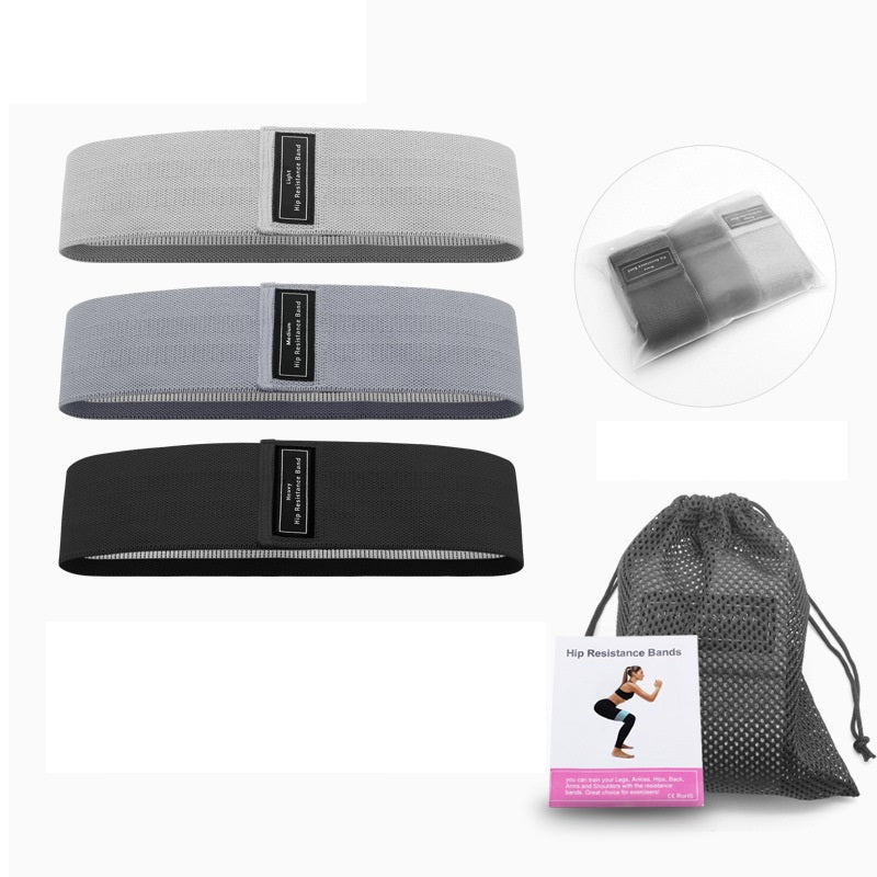 Latex non-slip elastic fitness squat ring yoga stretch band