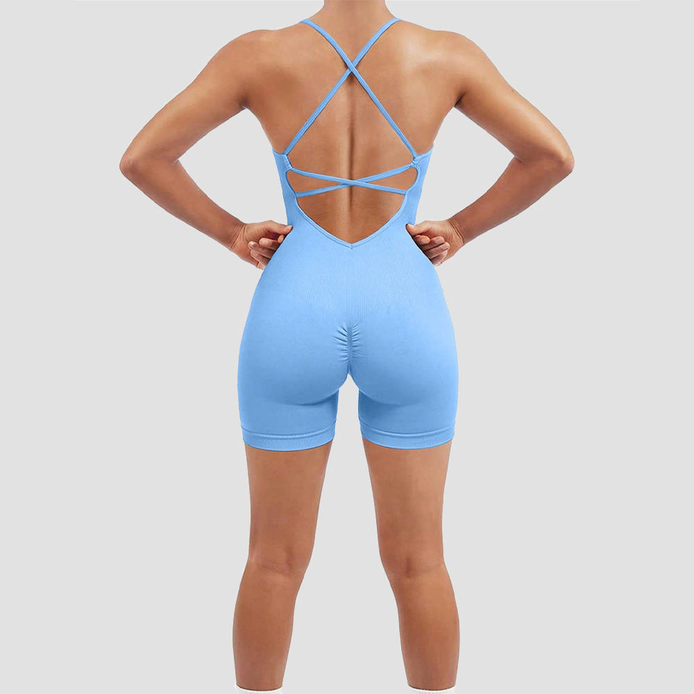 One-piece fitness suit quick-drying 6 colors