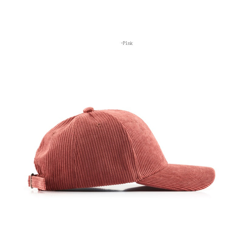 Corduroy cap Warm baseball cap 14 color