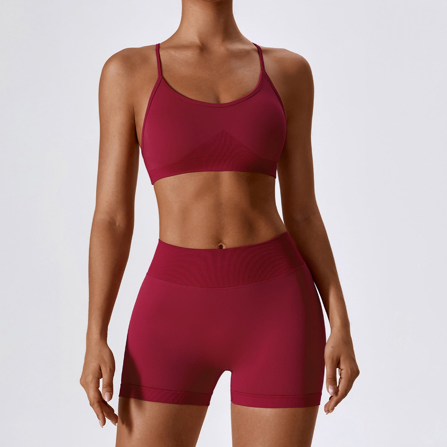 Seamless back Yoga suit 7137 6colors