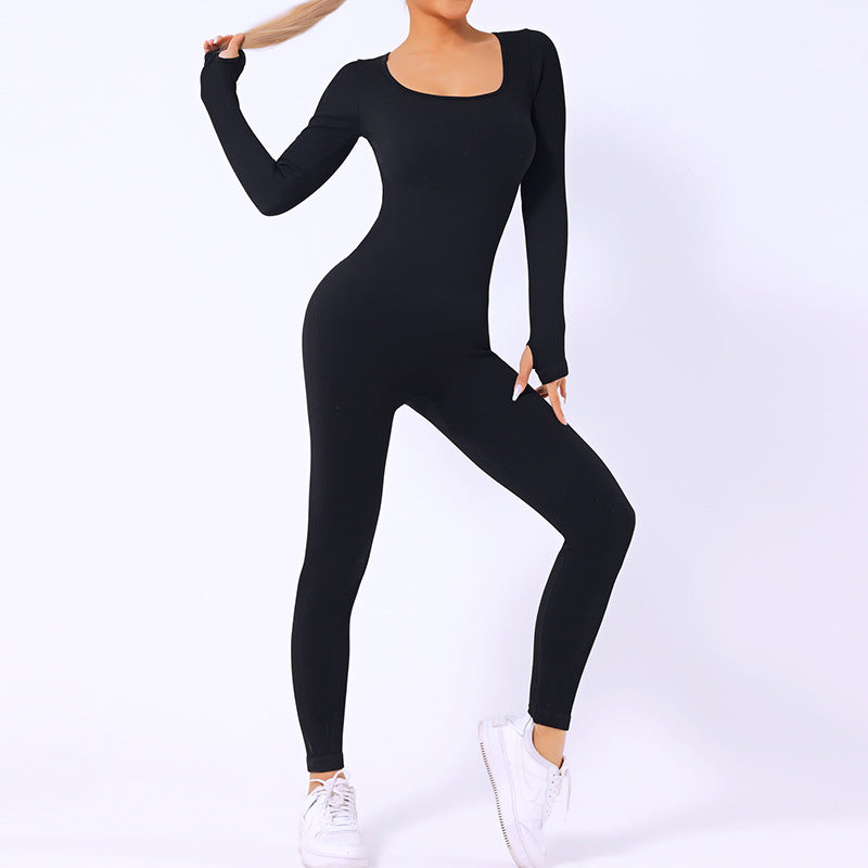 One-piece long sleeve quick dry seamless yoga 7 colors