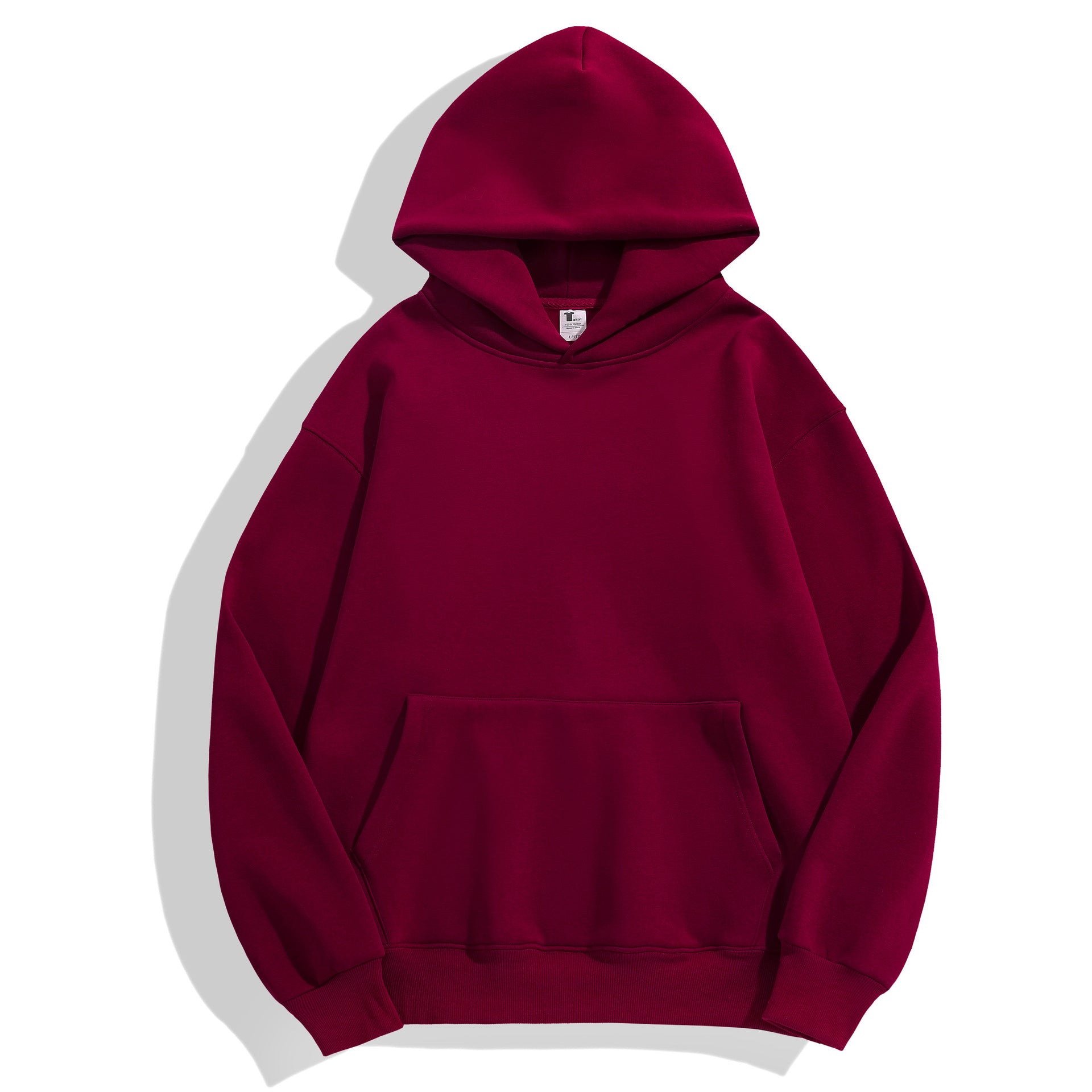 480g hoodie for men heavy fleece drop shoulder hoodie 8color