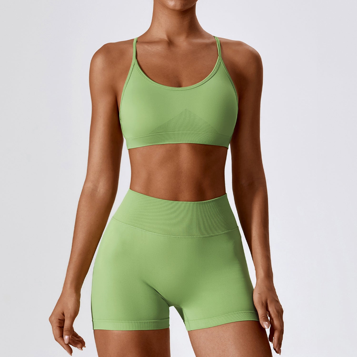 Seamless back Yoga suit 7137 6colors