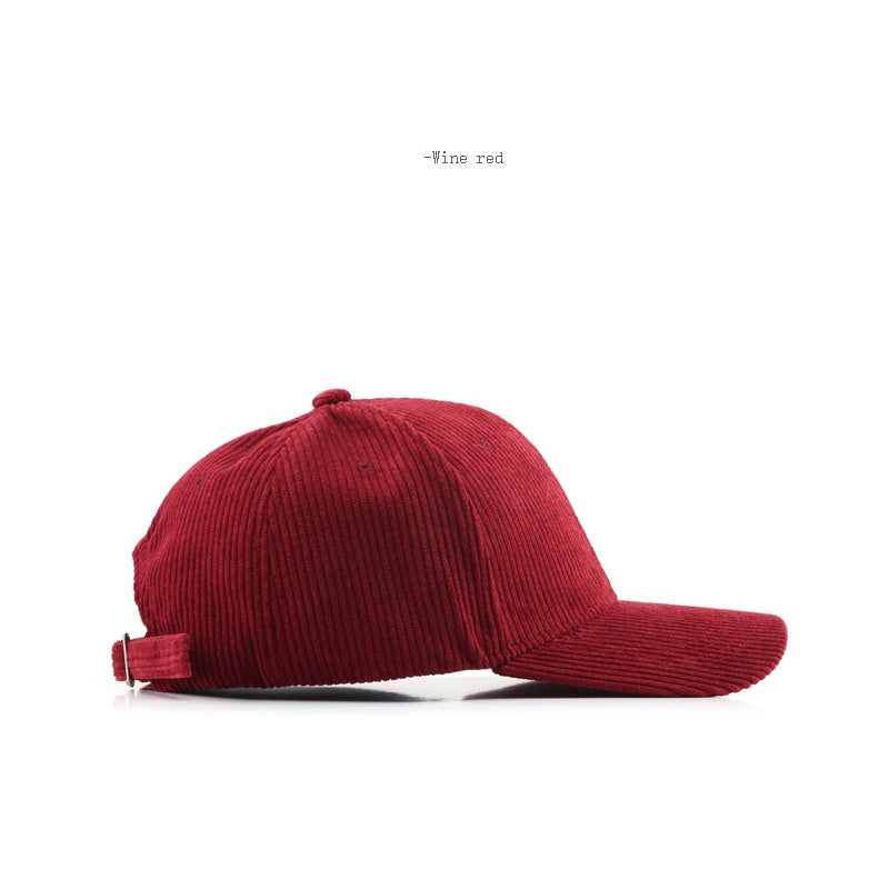 Corduroy cap Warm baseball cap 14 color