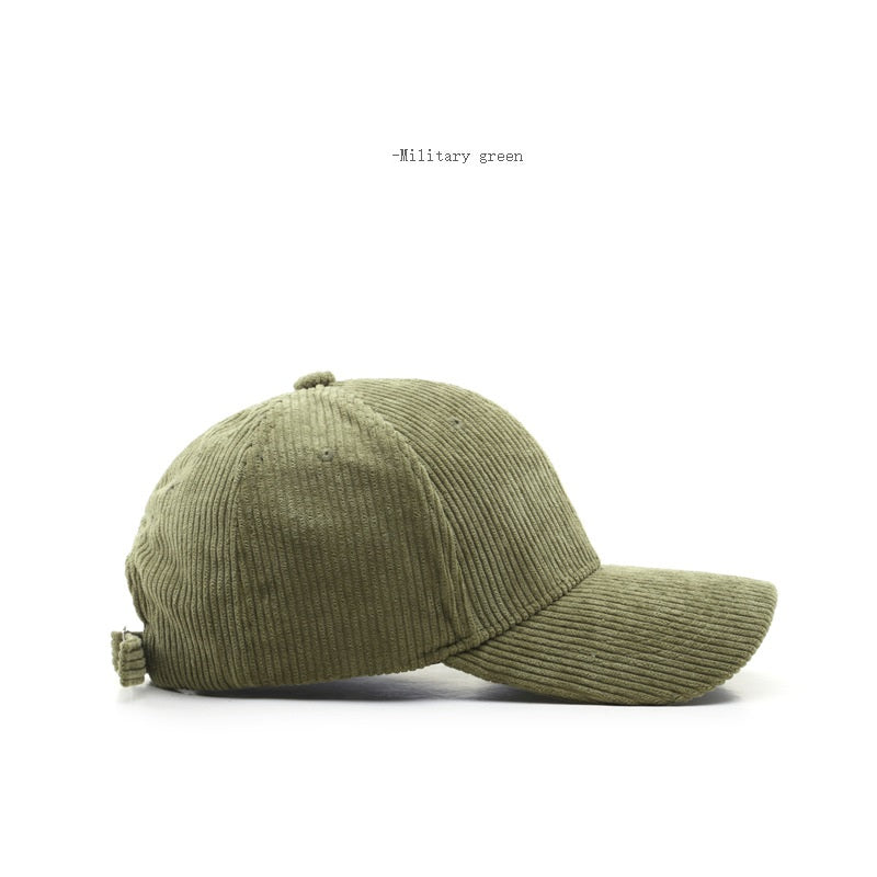 Corduroy cap Warm baseball cap 14 color