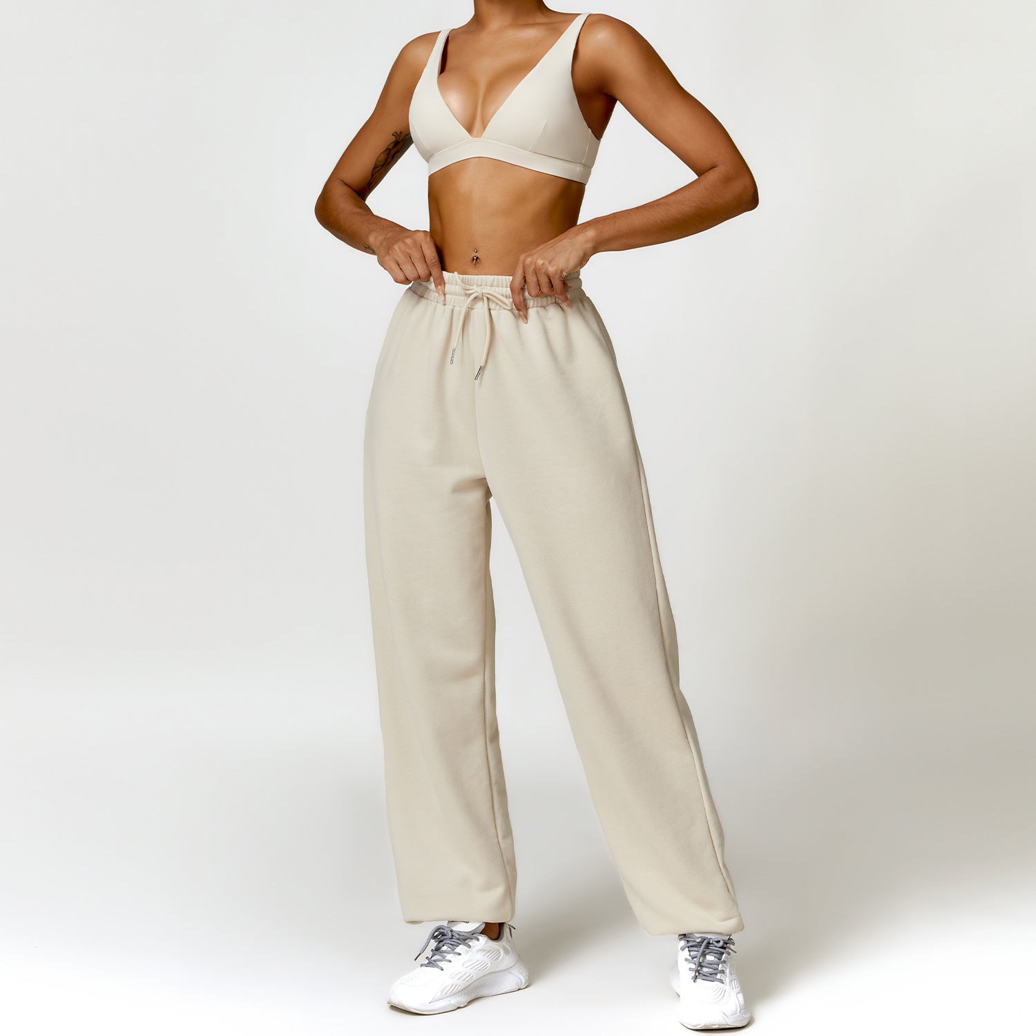 Quick-drying back sweatpants Yoga set 8507 5 colors