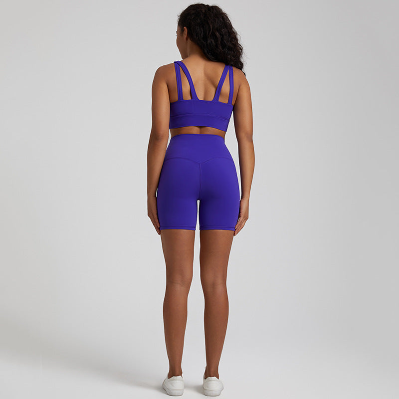 Nude yoga suit with beautiful back 14colors