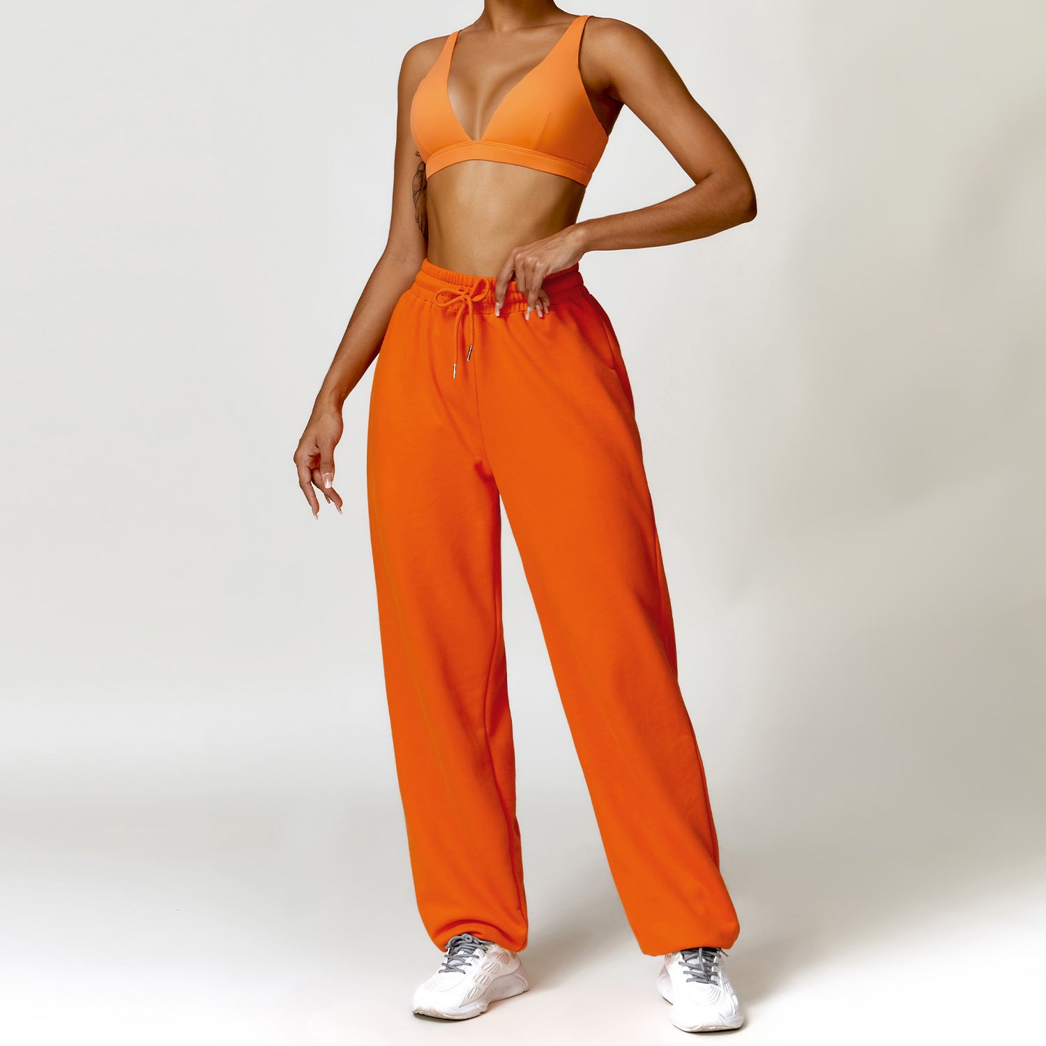 Quick-drying back sweatpants Yoga set 8507 5 colors