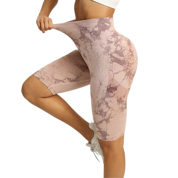 Five-point Yoga Shorts Peach Hip Elastic Tights