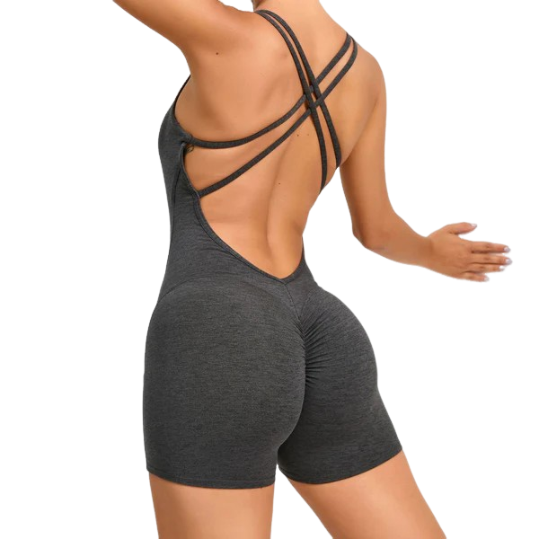 Pleated peach butt dry yoga jumpsuit 8 colors